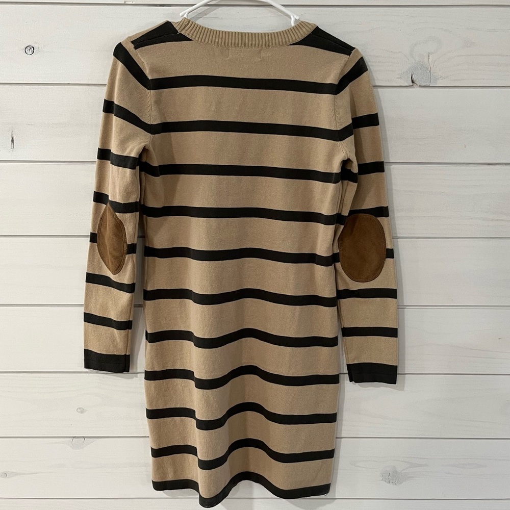 Pink Rose | Petite Long Sleeve Striped Dress Size LP - Picture 2 of 3